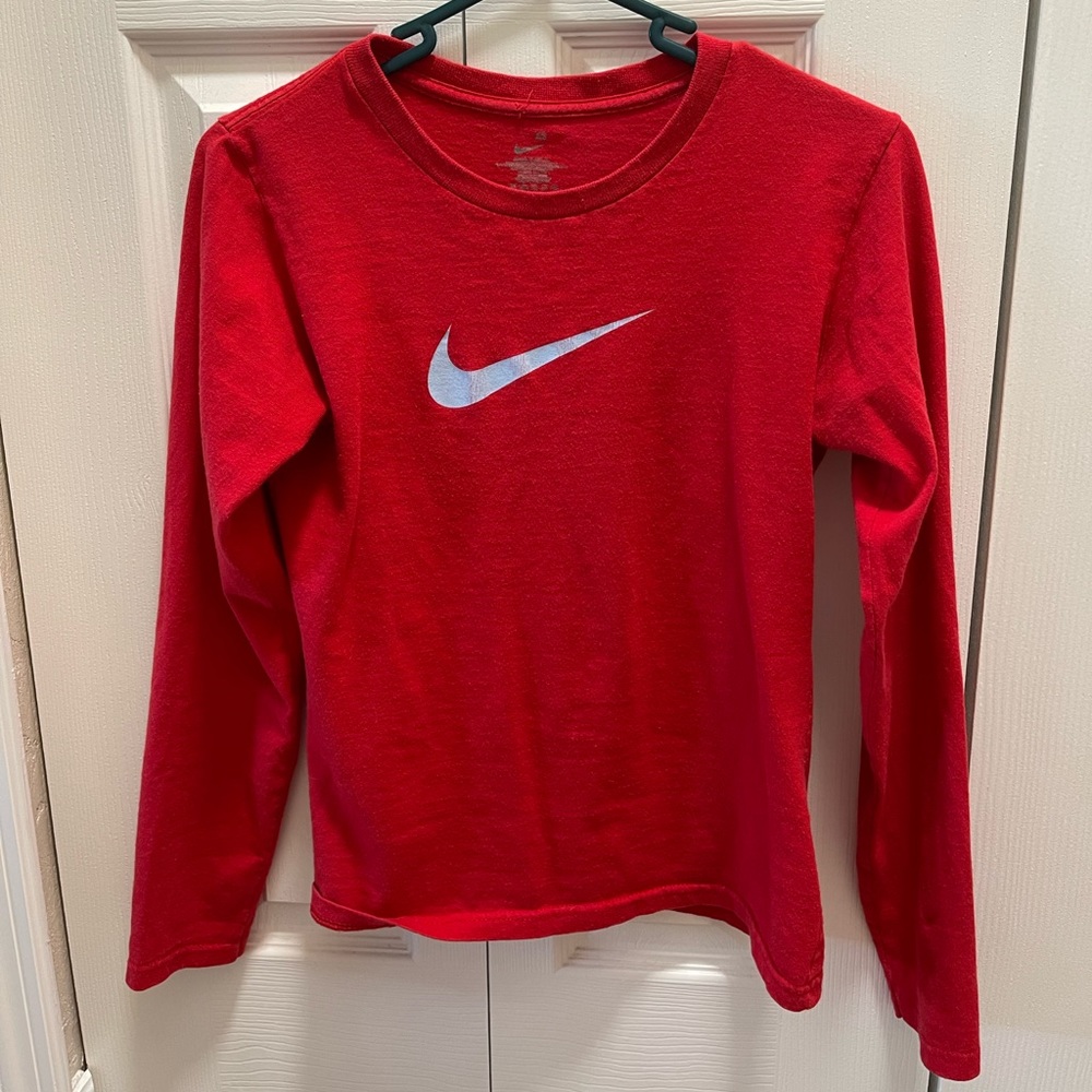 Nike Red Long Sleeve T-Shirt (XS)